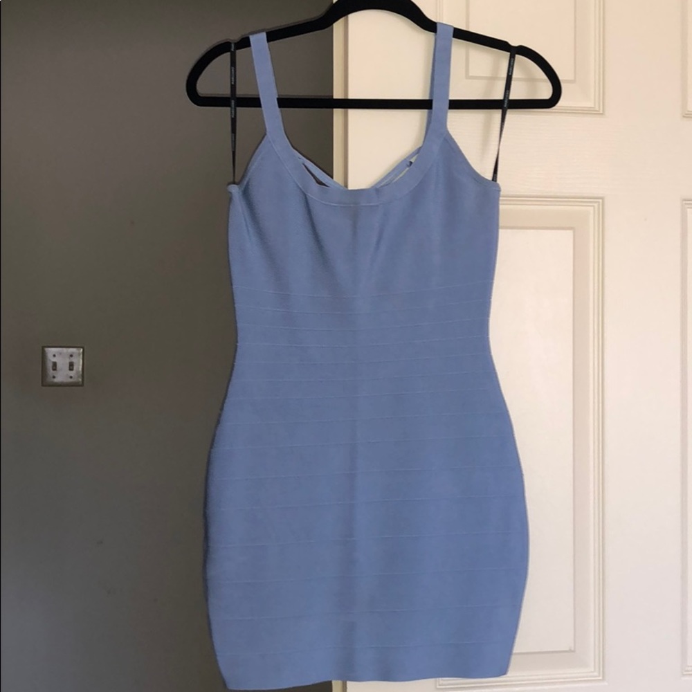 Blue short dress